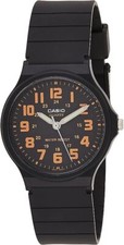 Classic Analog Black Dial Black Resin Band Round Men's Casio Watch MQ-71-4BDF