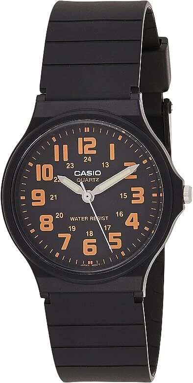 Classic Analog Black Dial Black Resin Band Round Men's Casio Watch MQ-71-4BDF
