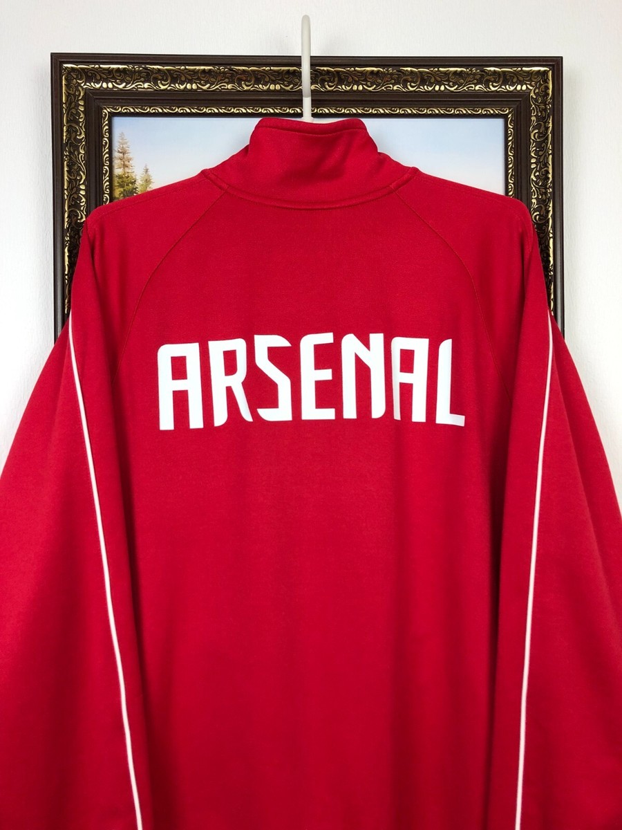 Vintage Nike Arsenal Football Jacket Soccer Track Top Red Gunners