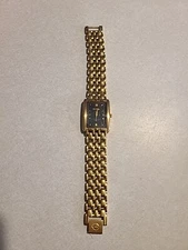 Vintage ELGIN GOLD TONE TANK MENS WATCH FMA 36 117 1L12