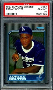 1997 Bowman Chrome #182 Adrian Beltre RC PSA 10    *845