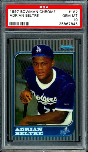 1997 Bowman Chrome #182 Adrian Beltre RC PSA 10    *845