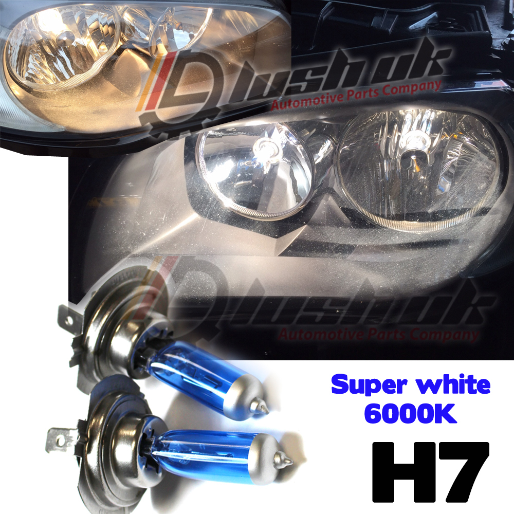 2pcs Xenon 6000K White H3 55W Halogen Bulbs For Headlight Fog Driving Lights