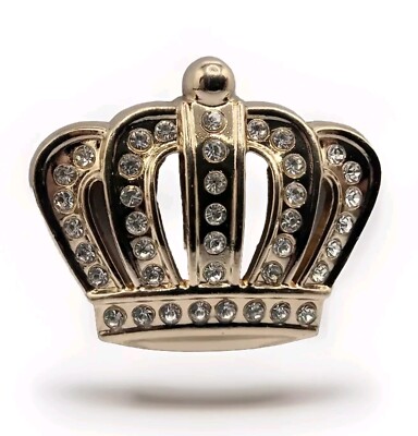 3D Queen Krone Metall Aufkleber Strass Auto Sticker KFZ Royal Gold Crown