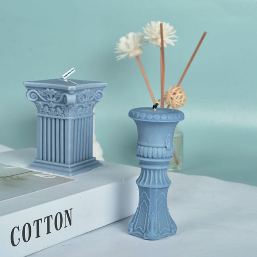 Candle Molds 3D Roman Column Silicone Soap Molds DIY Craft Candle Making Molds - Picture 2 of 22