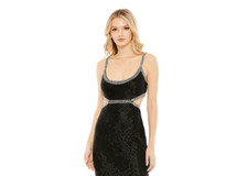 Mac Duggal 94047 Cutout Waist Scoop Neck Dress NEW NWT