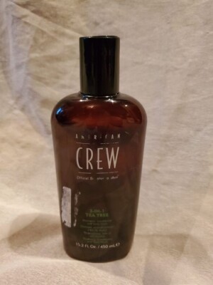 American Crew 3-IN-1 Tea Tree Shampoo, Conditioner, Body Wash, 15.2 oz