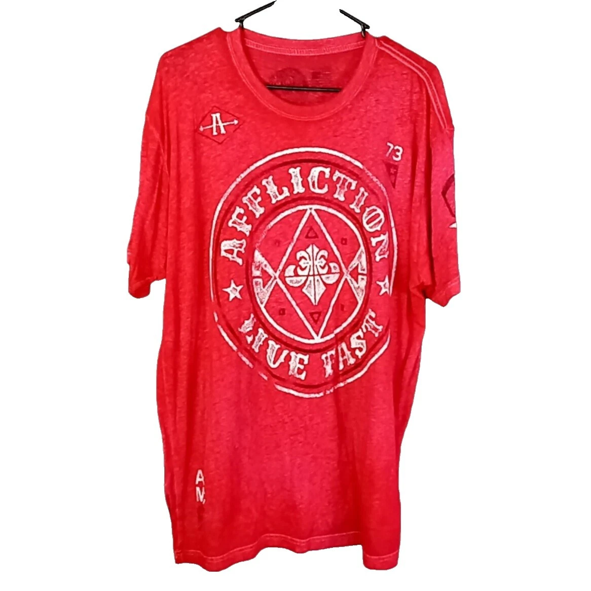 Camisetas para hombre geométricas de algodón Affliction