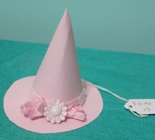 Pale Pink Pointed Fascinator Pink Sparkle Band Women Girls Medium Dolls FNPM13