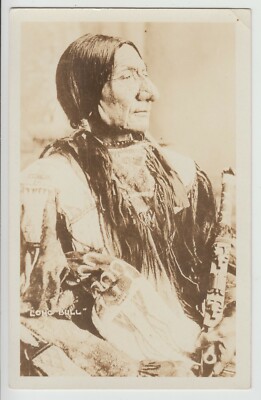 Sioux Indianer Häuptling LONG BULL 1841-1928,American Native Indian Chief ~1915