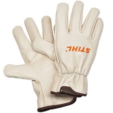 Stihl Cream Dynamic Duro Leather Work Gloves Medium - 0088 611 1309 EN388 EN420