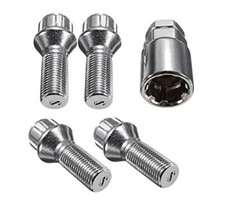 ALLOY WHEEL LOCKING Bolts NUTS FOR FIAT Multipla,Punto, & Regata