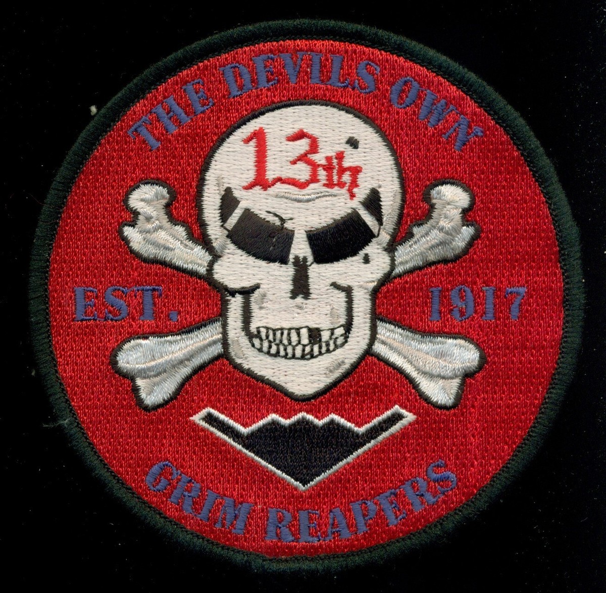 完全手描きパッチ■669th Bomb squadron USAF 13th Bomb Squadron Grim Reapers Patch AP-1 | eBay