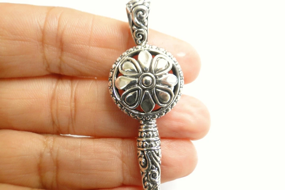 Key Charm No Stone 925 Pure Sterling Silver Pendant - Image 3 of 4