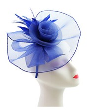 Large Elegant Headband & Clip Fascinator Wedding Hat Races Royal Ascot Occasion