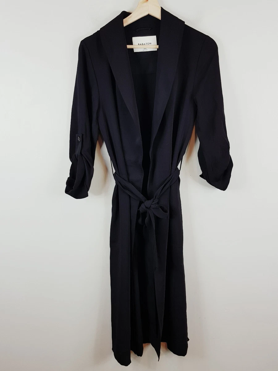 BABATON Aritzia Womens Size XXS or 6 Black Kahlo Robe style Jacket RRP 350
