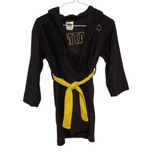 BATMAN Kids Fleece Hooded Robe Housecoat SZ S black
