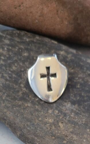 James Avery Cross Shield Pendant Sterling Silver … - image 1