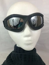 VTG Ski Goggles Black- Sport Vehicle Protective Goggles with Adjustable Strap