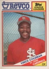 1988 Topps Revco League Leaders Baseball 3 Vince Coleman