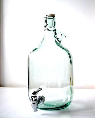 lilawelt24 15L Kunststoff (PET) Weinballon + Hahn Gärballon Gärbehälter Flasche Weithalsballon -Gefäß zur Fermentation Sauerkraut, Kimchi, Alkohol, Gemüse für das einfache Haltbarmachen von Gemüse