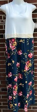 French Atmosphere Maxi Dress floral 3X plus size white green