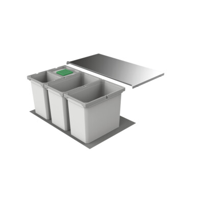 Abfallsorter Cox Box 2T/800-4 mit vierfach Trennung inkl. Biodeckel für 80 cm...