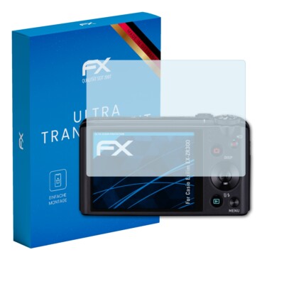 atFoliX 3x Displayschutzfolie für Casio Exilim EX-ZR300 Schutzfolie klar Folie