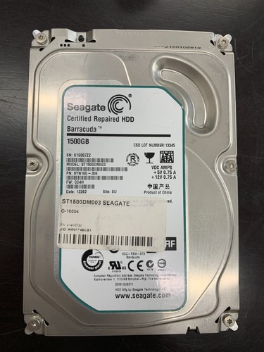 Seagate Barracuda ST1500DM003 9YN16G-306 3.5" 1.5TB HDD Hard Drive