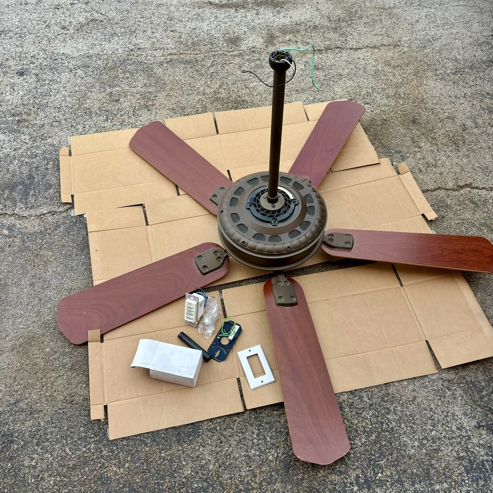 Casablanca Victorian II Vintage Ceiling Fan - Antique Bronze, Rosewood, Remote - Image 2 of 4