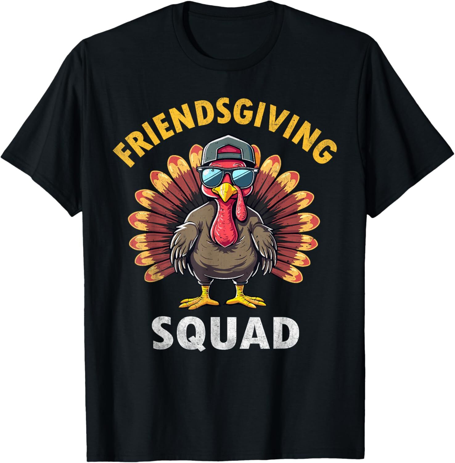 Friendsgiving Squad Turkey Funny Friends Thanksgiving 2024 T-Shirt Hoodie
