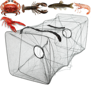 Fishing-Bait-Trap-Fish-Net-Cast-Dip-Cage-Crab-Minnow-Crawdad-Shrimp-Foldable