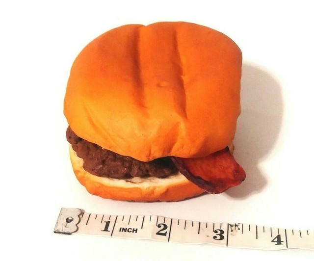Artificial Hamburger on a Bun Fake Hamburger Faux Cheeseburger eBay