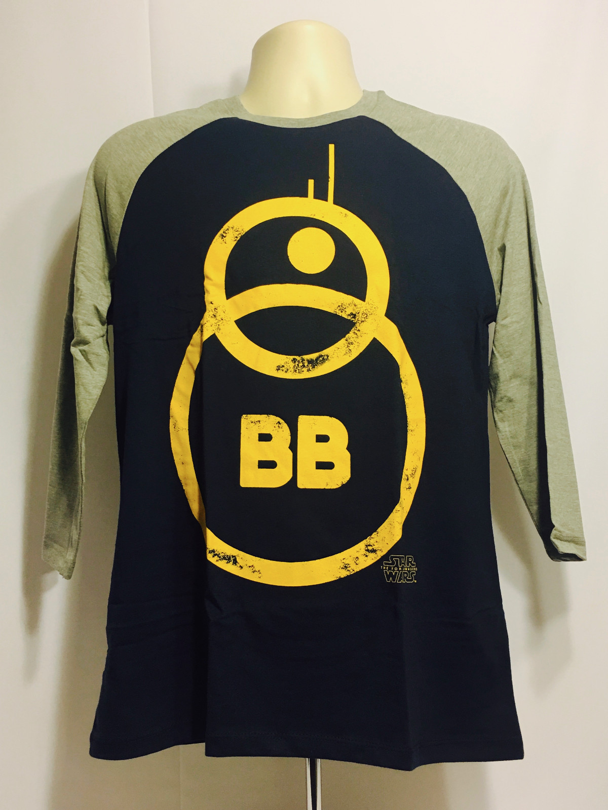 Star Wars BB8 BB-8 Base Ball T-Shirt (SMALL) Star Wars Loot Crate Rare