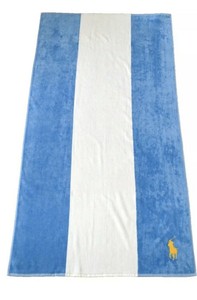 Details About Bwnt Polo Ralph Lauren Genuine Beach Towel Bath Swimming Towel Xl Bluewhite