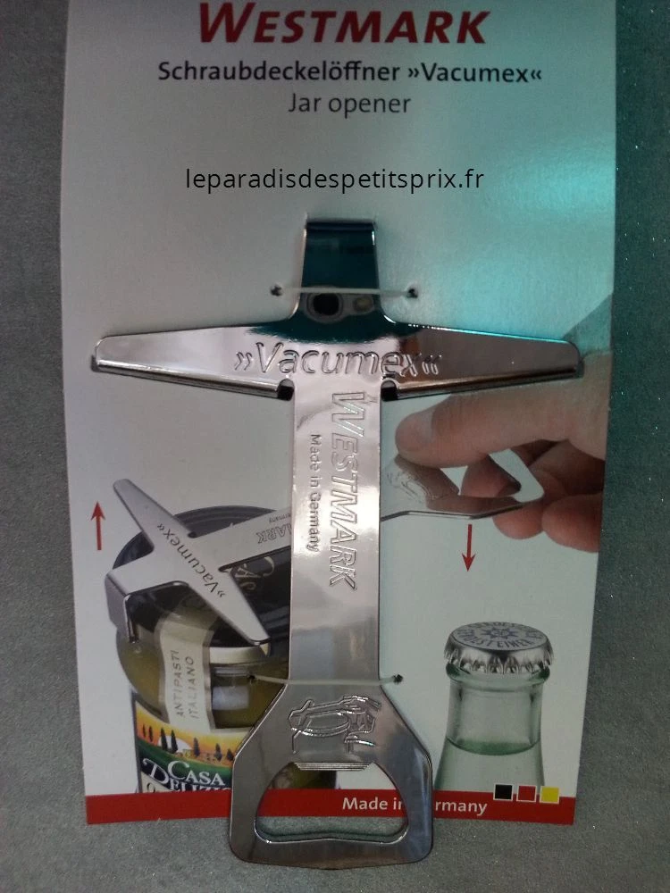 Jarkey BRIX – L'Ouvre-Bocal Le Plus Facile Au Monde, Ouvre Aussi Les Capsules De Bouteille