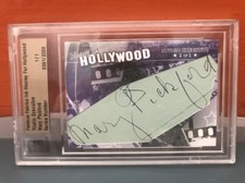 2011 Famous Fabrics Hooray For Hollywood Mary Pickford Auto #’d 1/1