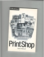 BRODERBUND PRINT SHOP VERSION 10 5 CDS- 2 SCANS USER'S MANUEL
