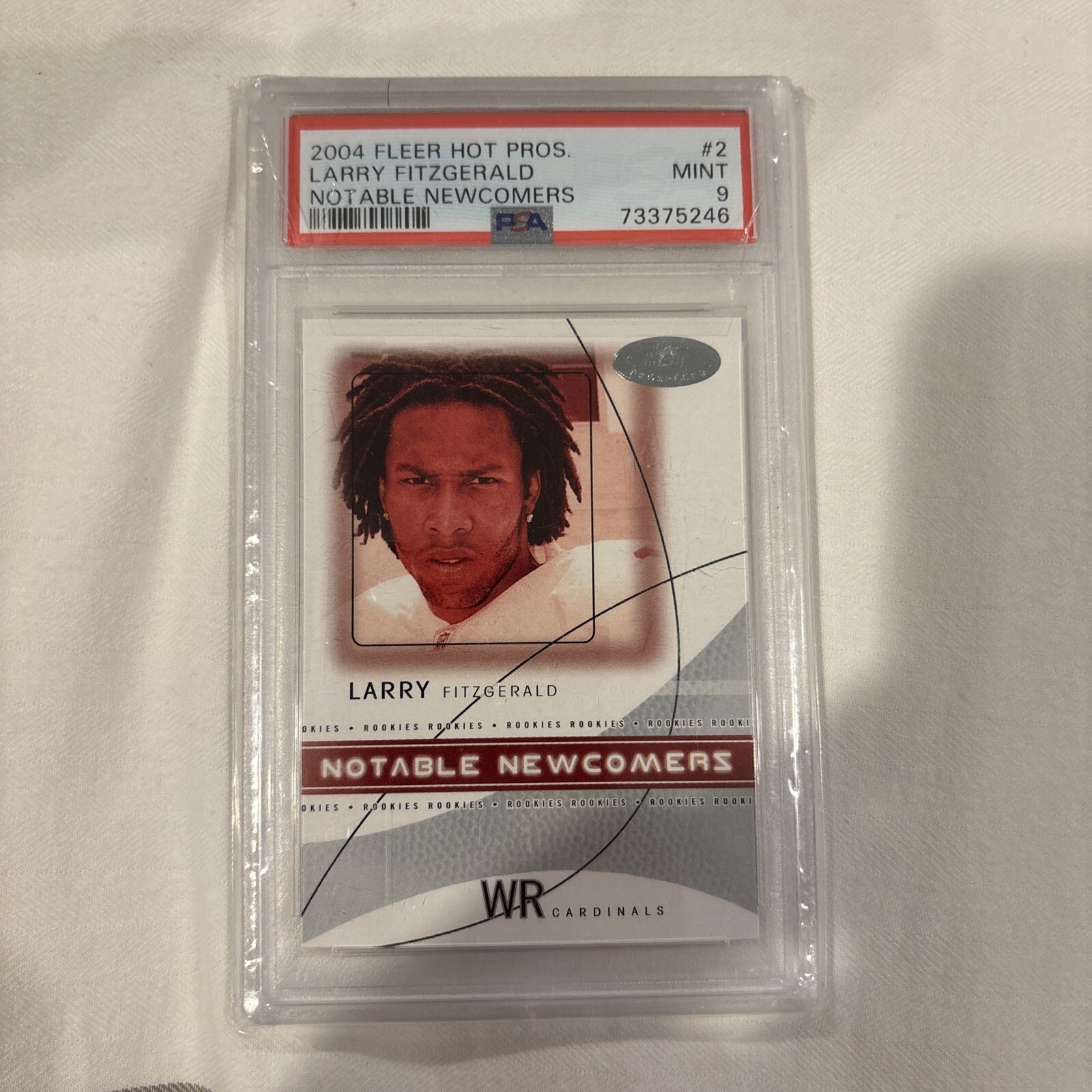 Larry Fitzgerald Fleer Hot Prospects Notable Newcomers #2 Base