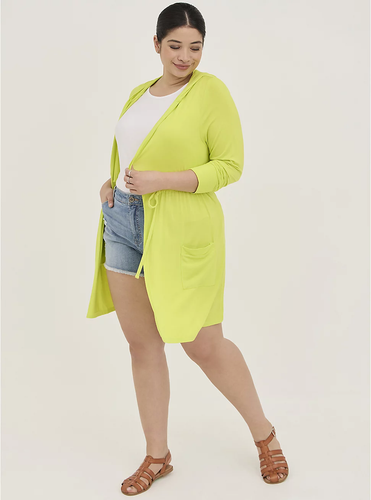 NWT TORRID SUPER SOFT ANORAK HOODED CINCH WAIST SIZE 1... WOW!