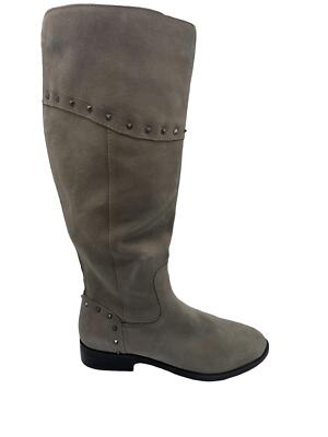 Marc Fisher Wide Calf Studded Tall Shaft Boots Secalm Olive Taupe