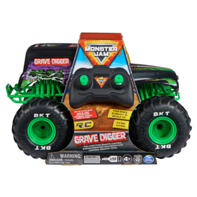 Monster Jam 1:15 Radio Control Grave Digger Monster Truck Toy 4y+  UK