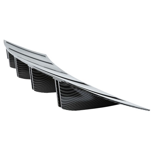 For Acura TL Rear Bumper Diffuser Carbon Fiber Shark Fins Spoiler Splitter Lip - Picture 15 of 15