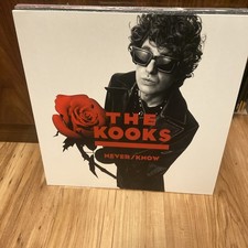 The Kooks Never/Know. Blood Records red/black/white vinyl ltd to 750