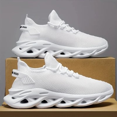 Men's Breathable Running Shoes Lightweight Walking Sneakers Casual Gym Athletic