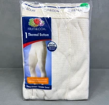 Fruit of the Loom XL Thermal Bottom Pants Ankle Length