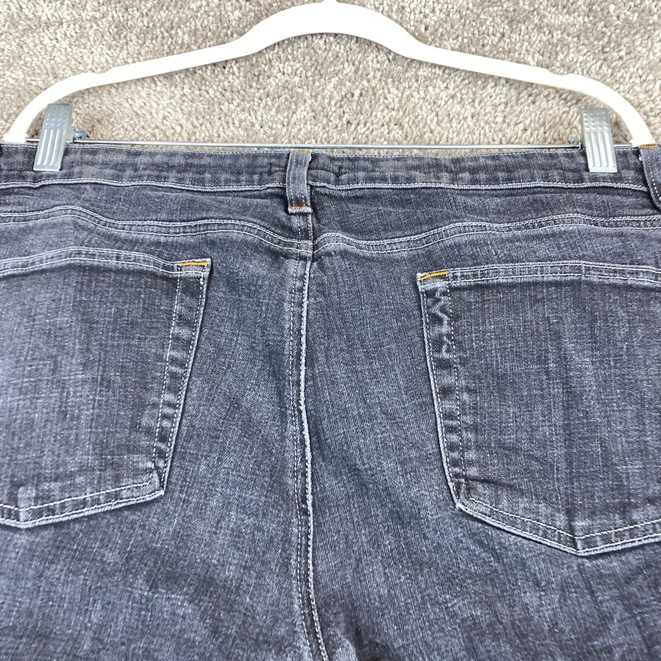 Eileen Fisher Skinny Jeans Women's Petite Size 16 Black Mid Rise Charcoal Wash - Image 4 of 4