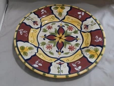 Pier 1 Vallarta Earthenware 13 Inch Chop Plate Round Platter 13 1/4" Across