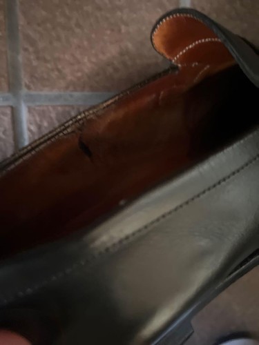 J.M. outlet Mocassins homme Weston 180 Signature US 7 boîte verte cuir de veau 5D