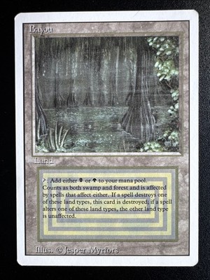 bayou MTG デュアルランド Bayou Dual Land (Revised Edition) Magic the Gathering MTG 1994